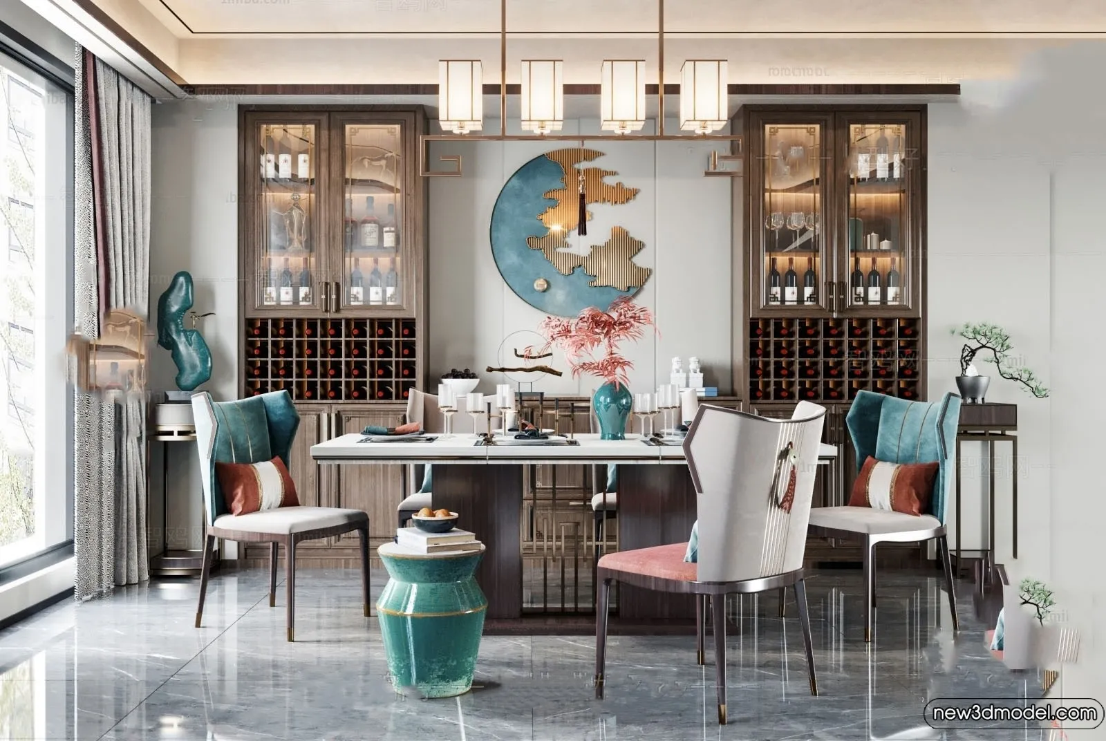 Dining Room - 3D Models - 3D Interior Scenes - 202