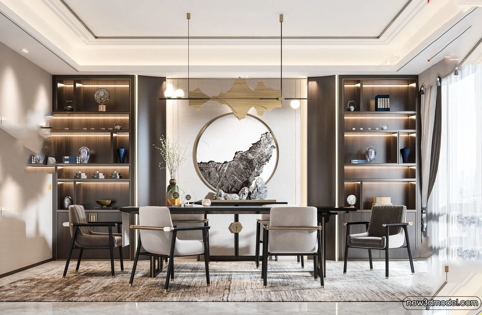 Dining Room - 3D Models - 3D Interior Scenes - 206