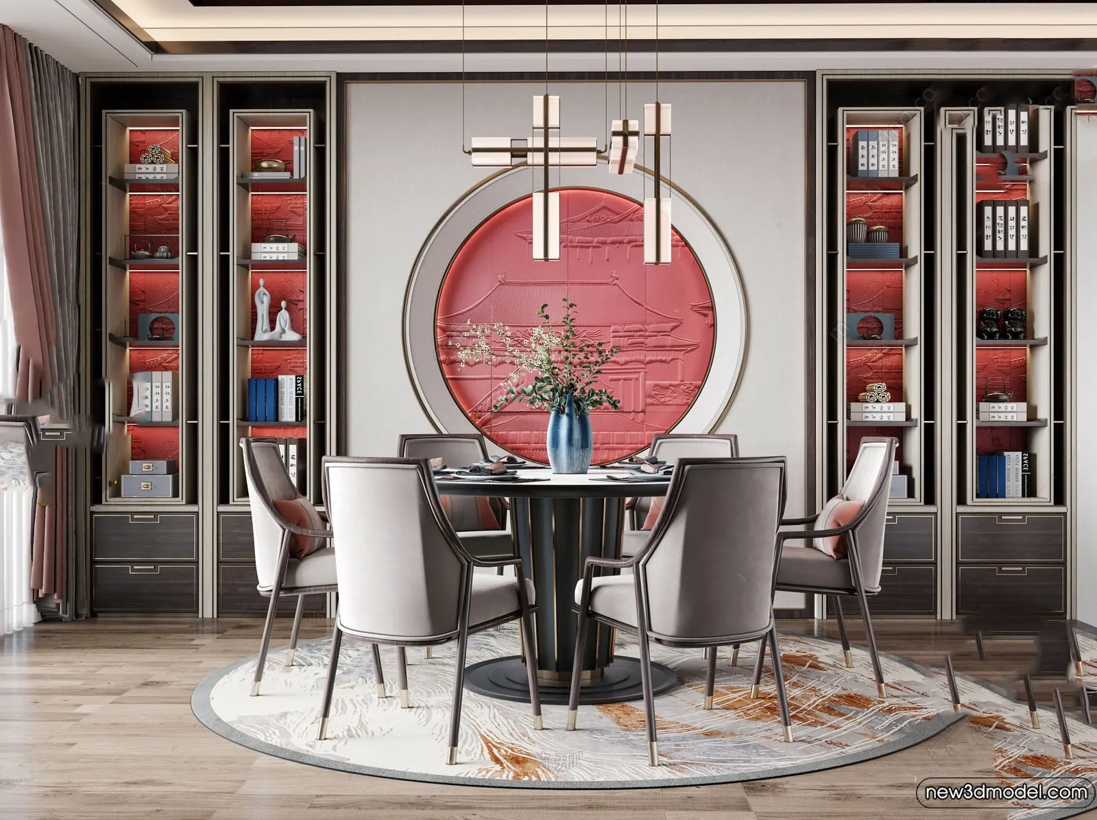 Dining Room - 3D Models - 3D Interior Scenes - 208