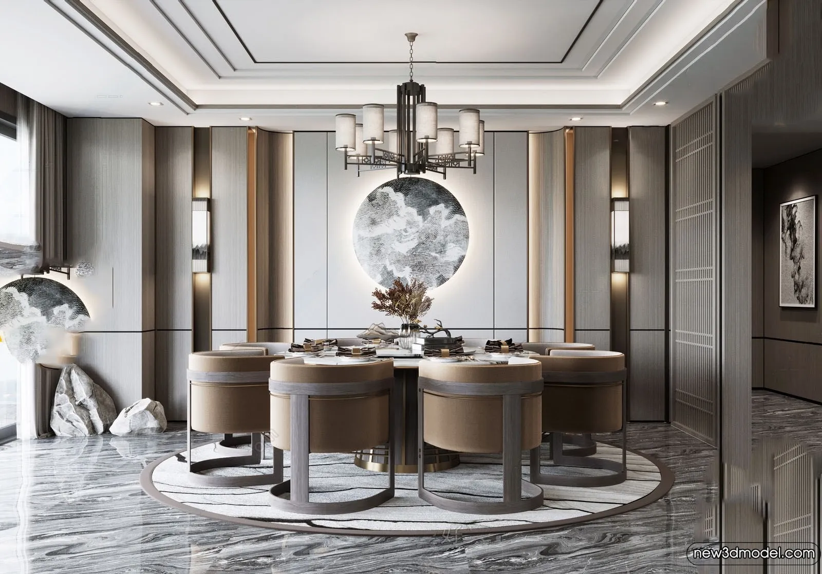 Dining Room - 3D Models - 3D Interior Scenes - 209