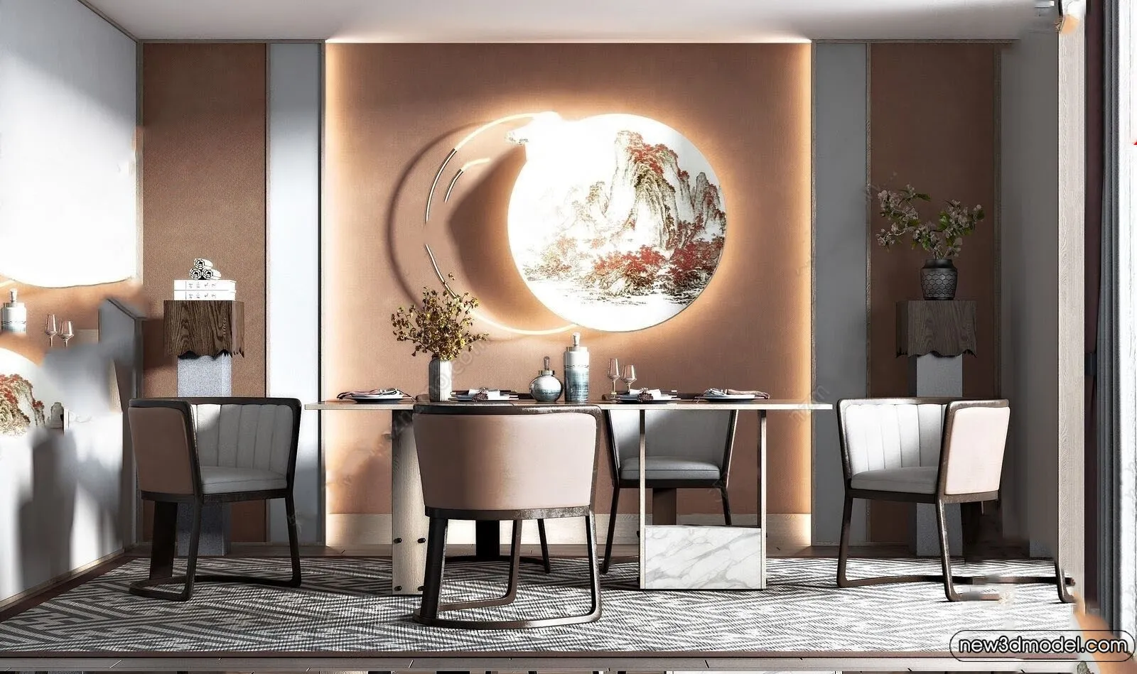 Dining Room - 3D Models - 3D Interior Scenes - 214