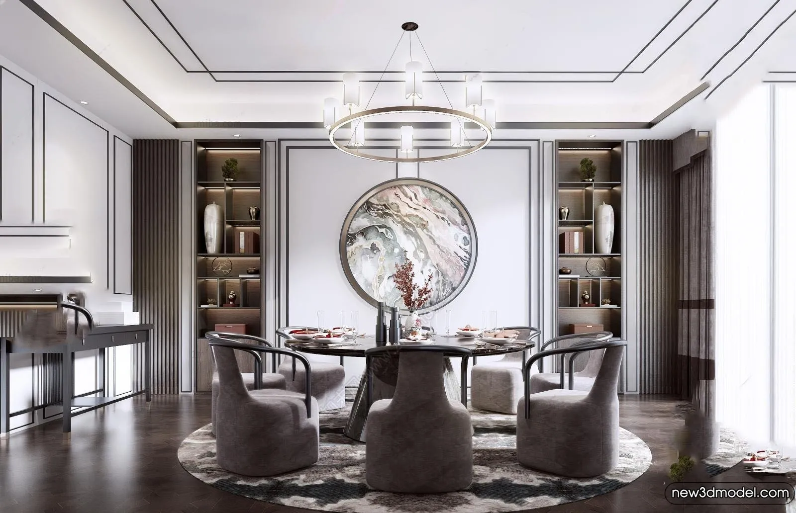 Dining Room - 3D Models - 3D Interior Scenes - 215
