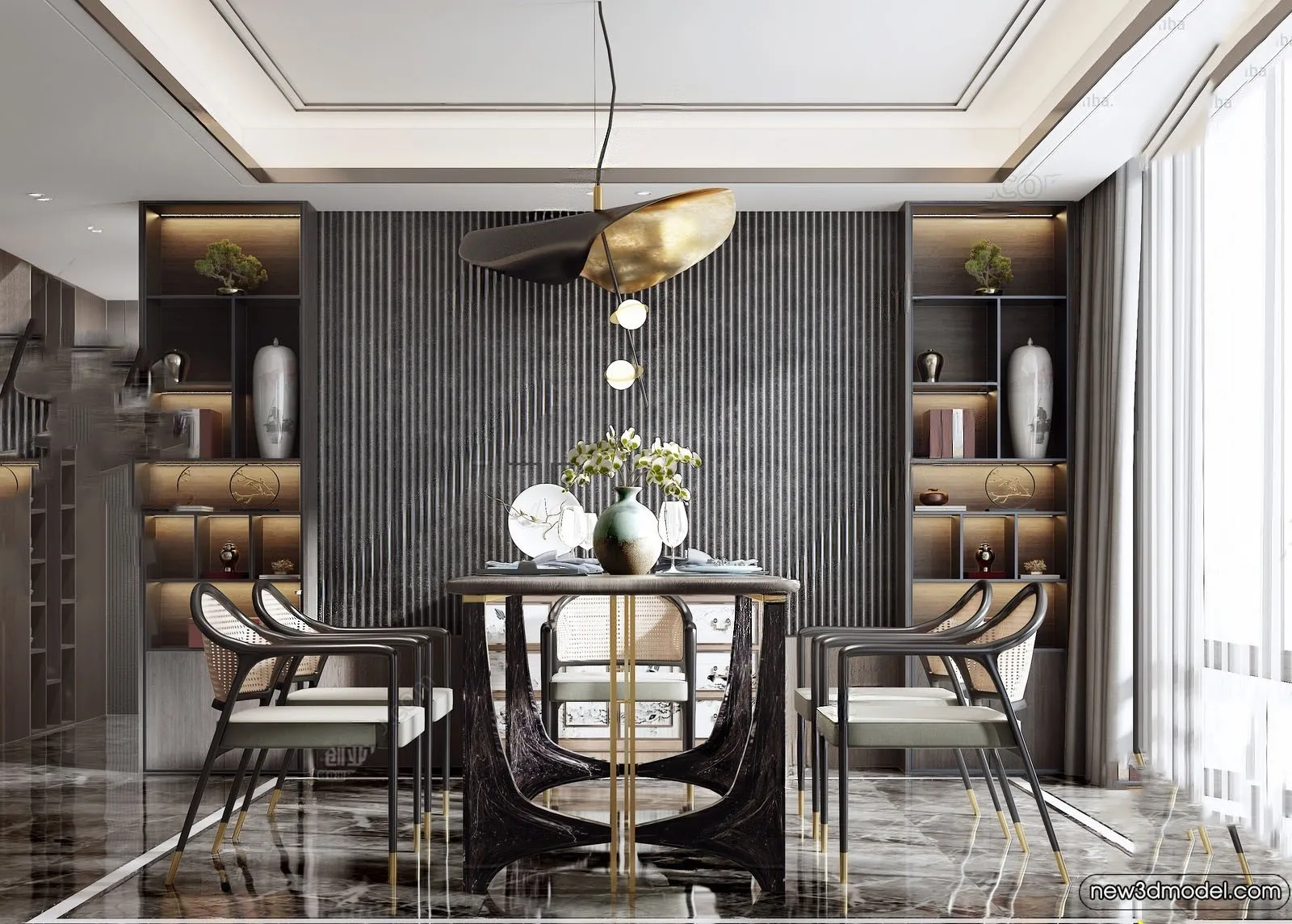 Dining Room - 3D Models - 3D Interior Scenes - 220