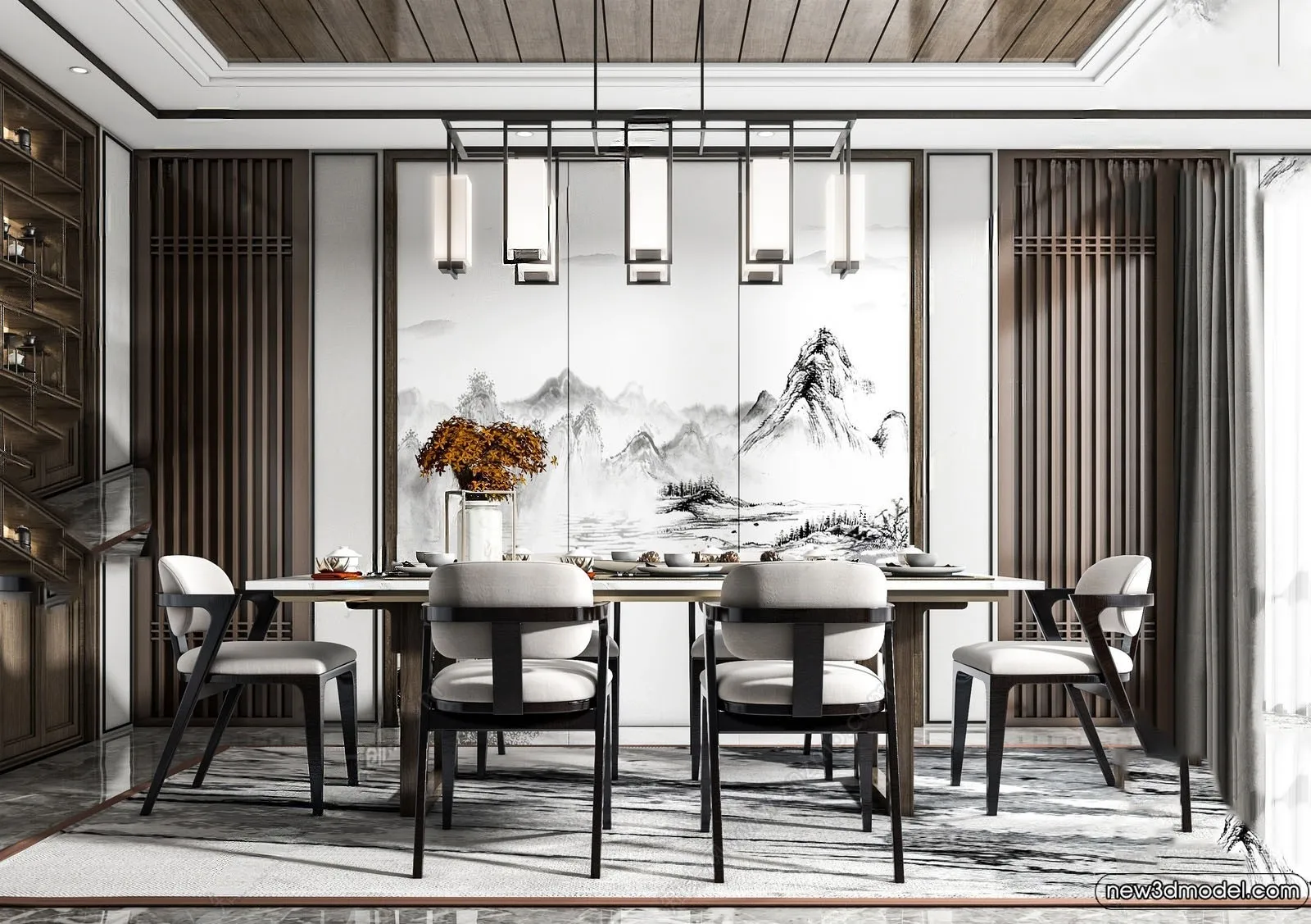 Dining Room - 3D Models - 3D Interior Scenes - 221