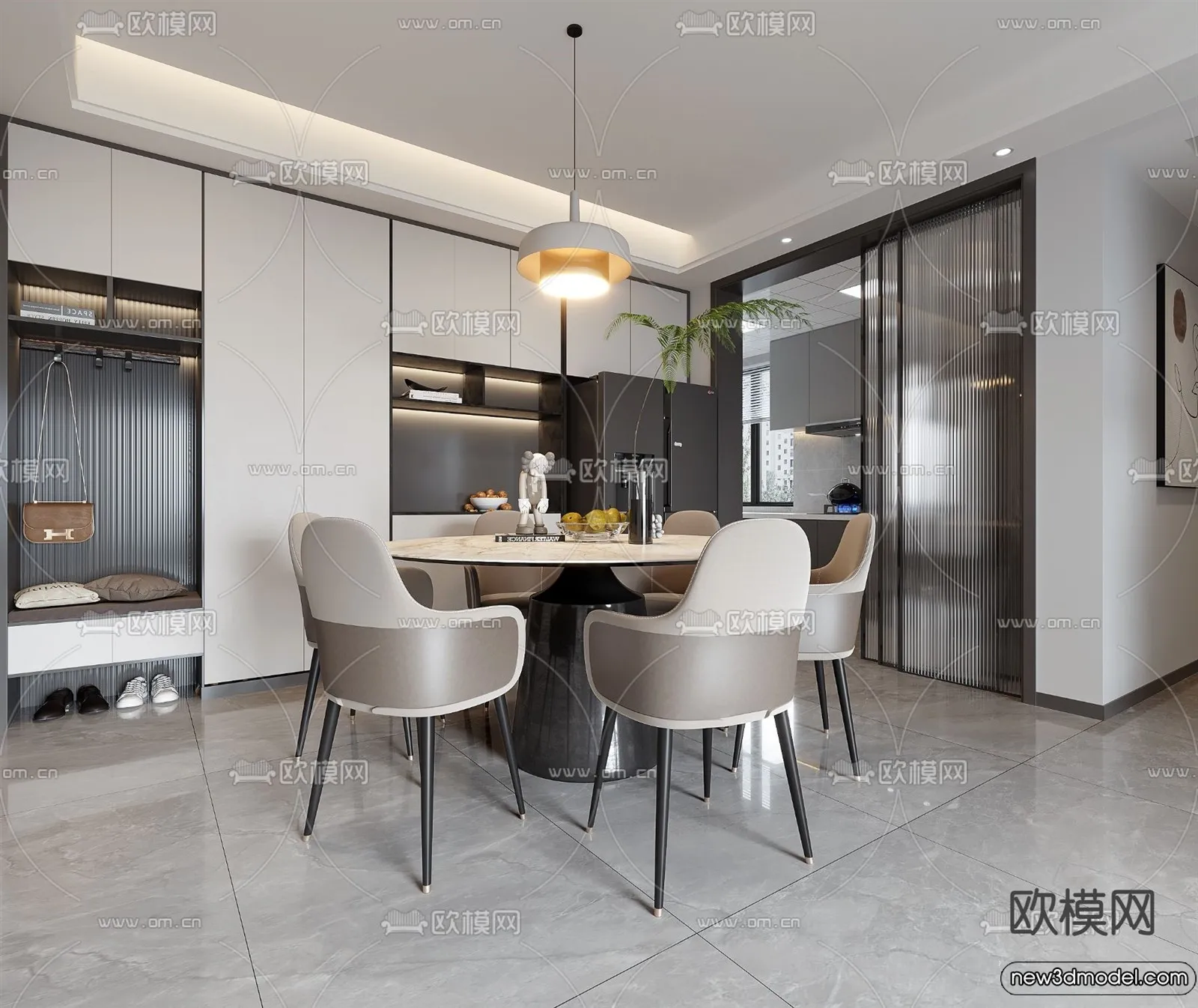 Dining Room - 3D Models - 3D Interior Scenes - 223