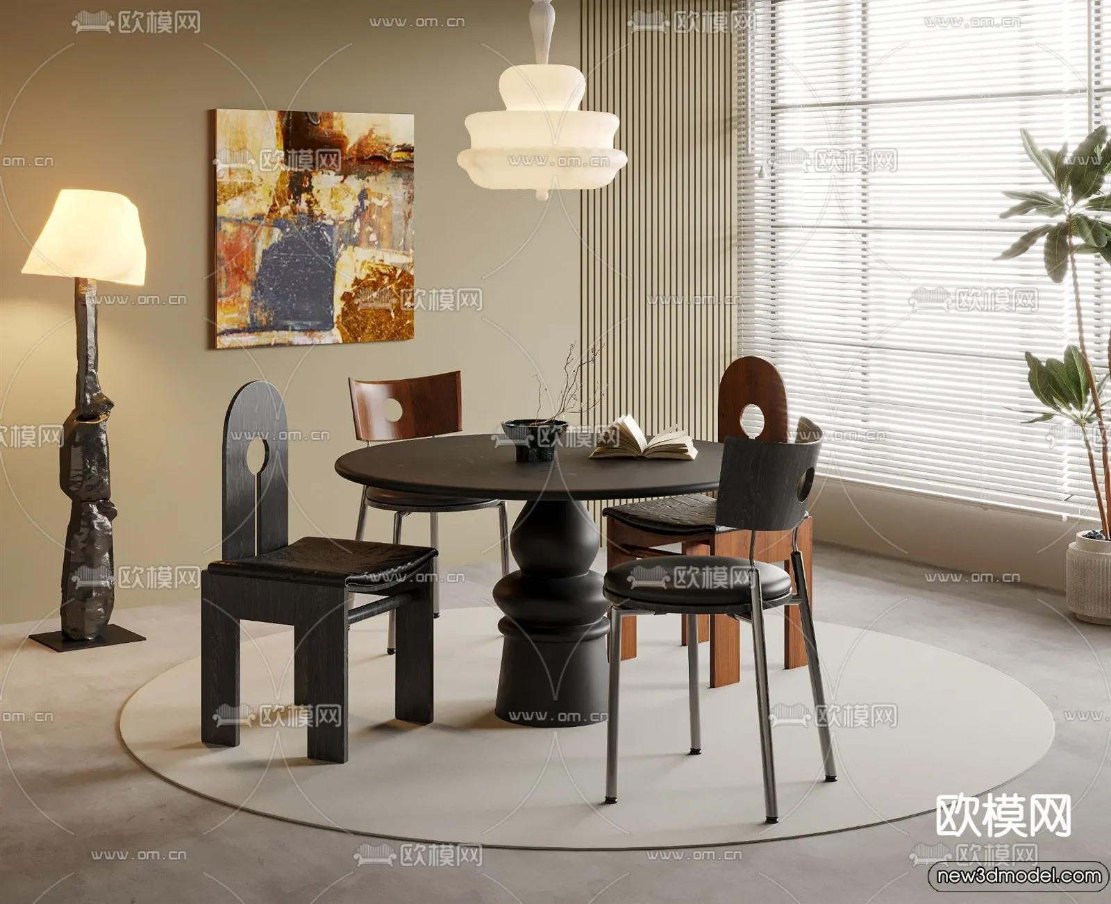 Dining Room - 3D Models - 3D Interior Scenes - 224