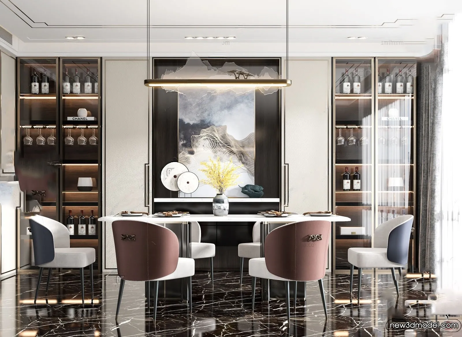 Dining Room - 3D Models - 3D Interior Scenes - 225