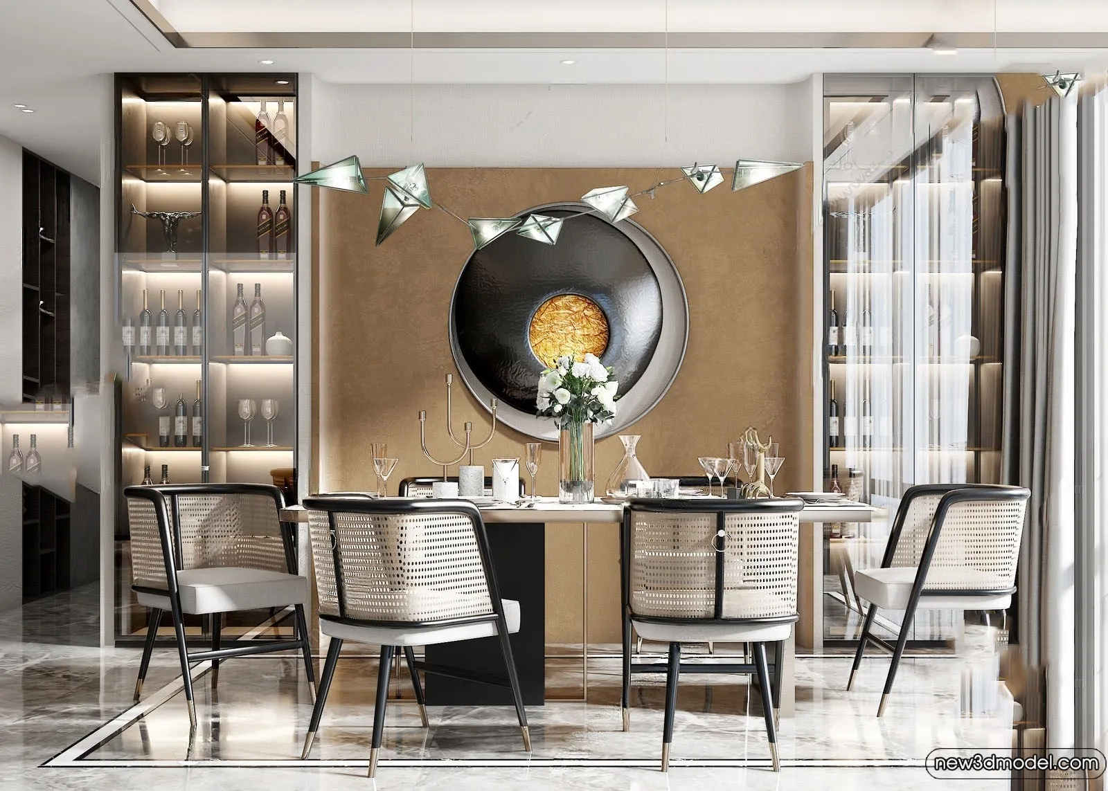 Dining Room - 3D Models - 3D Interior Scenes - 226