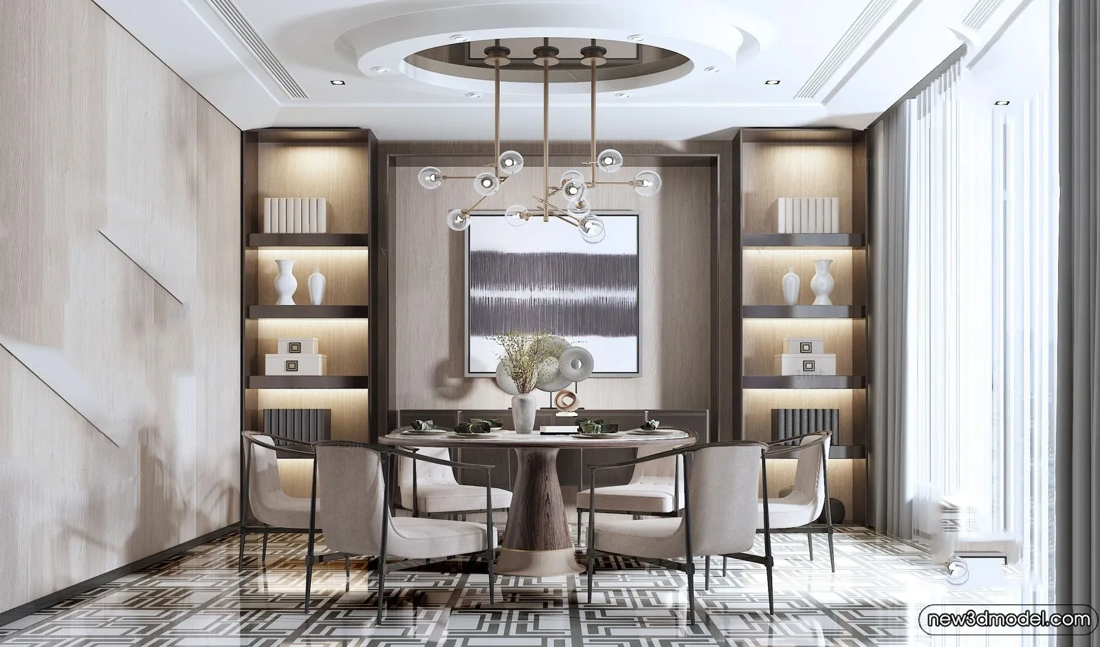 Dining Room - 3D Models - 3D Interior Scenes - 227