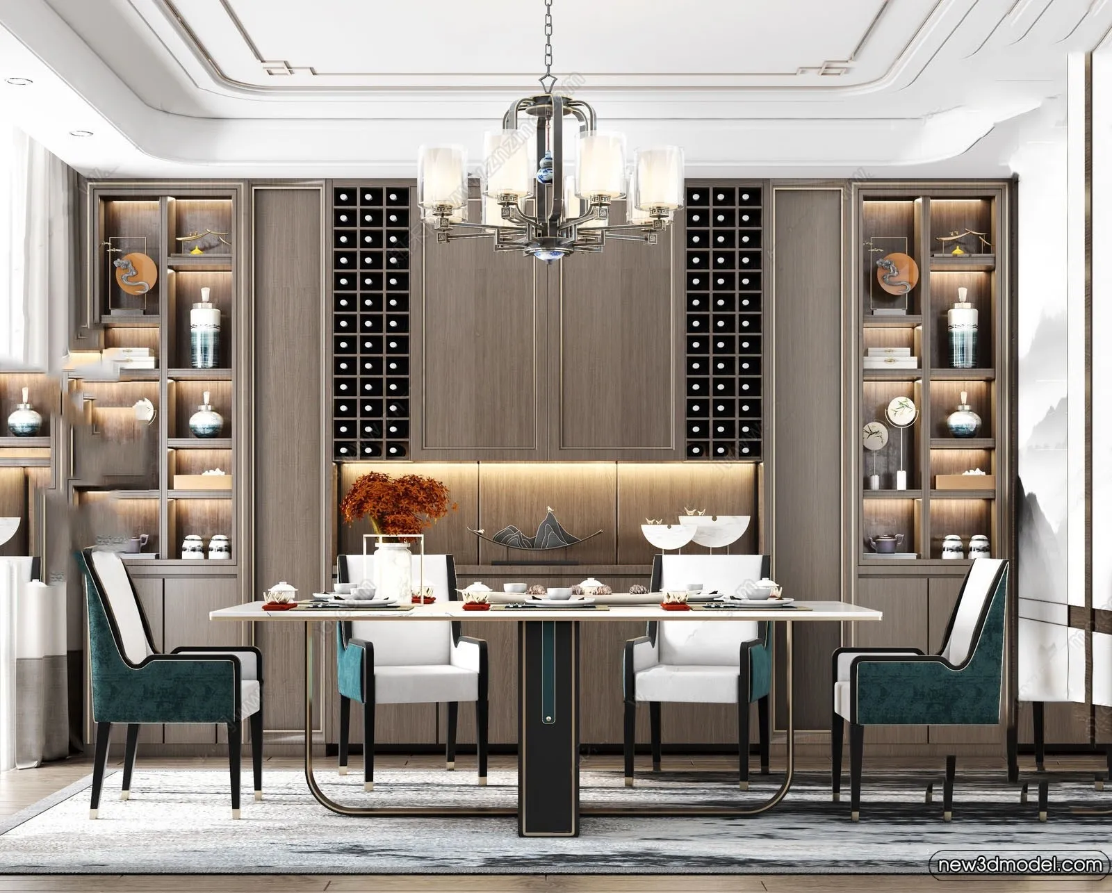 Dining Room - 3D Models - 3D Interior Scenes - 229