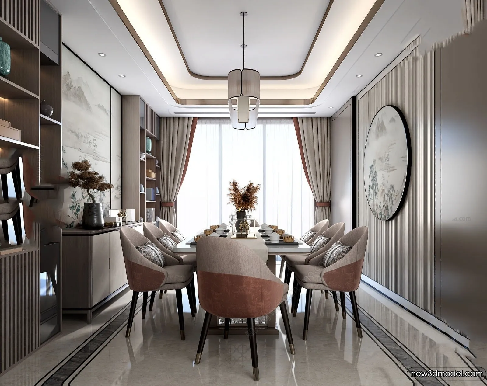 Dining Room - 3D Models - 3D Interior Scenes - 230