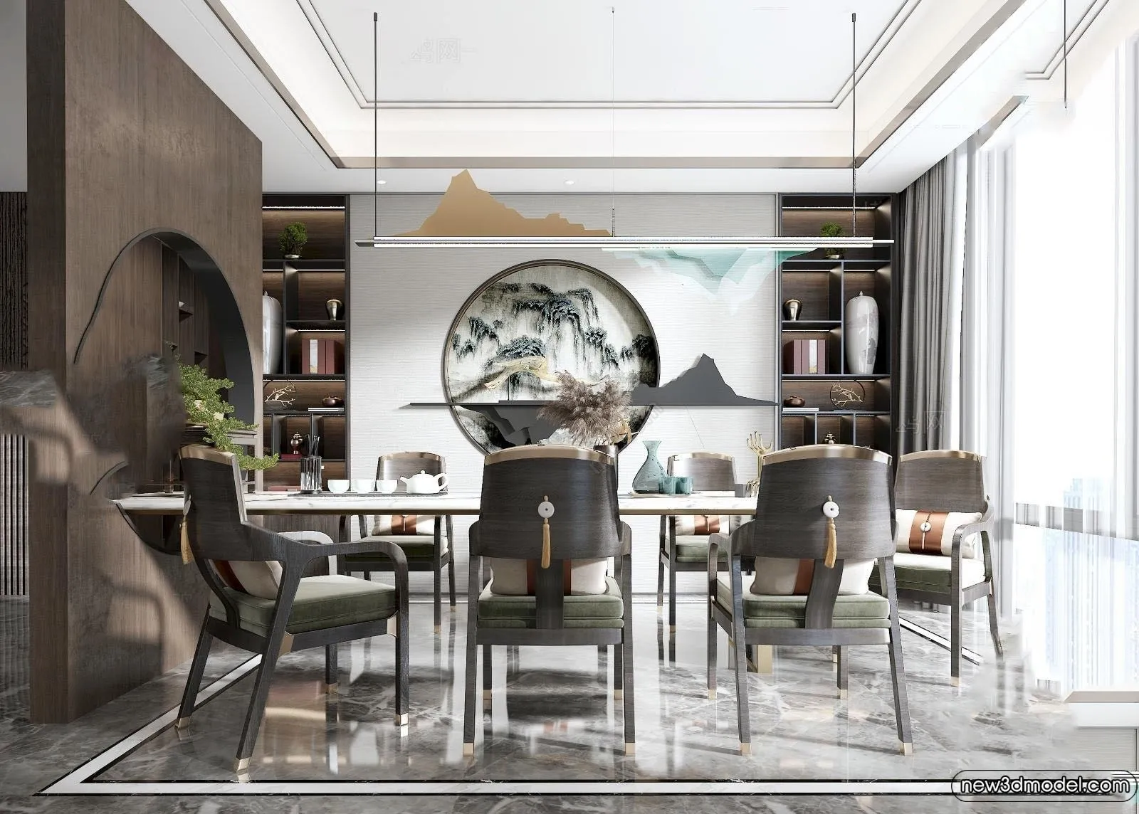 Dining Room - 3D Models - 3D Interior Scenes - 232