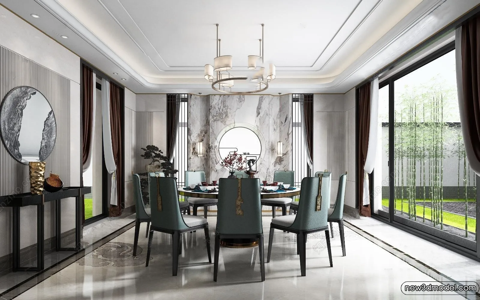 Dining Room - 3D Models - 3D Interior Scenes - 233