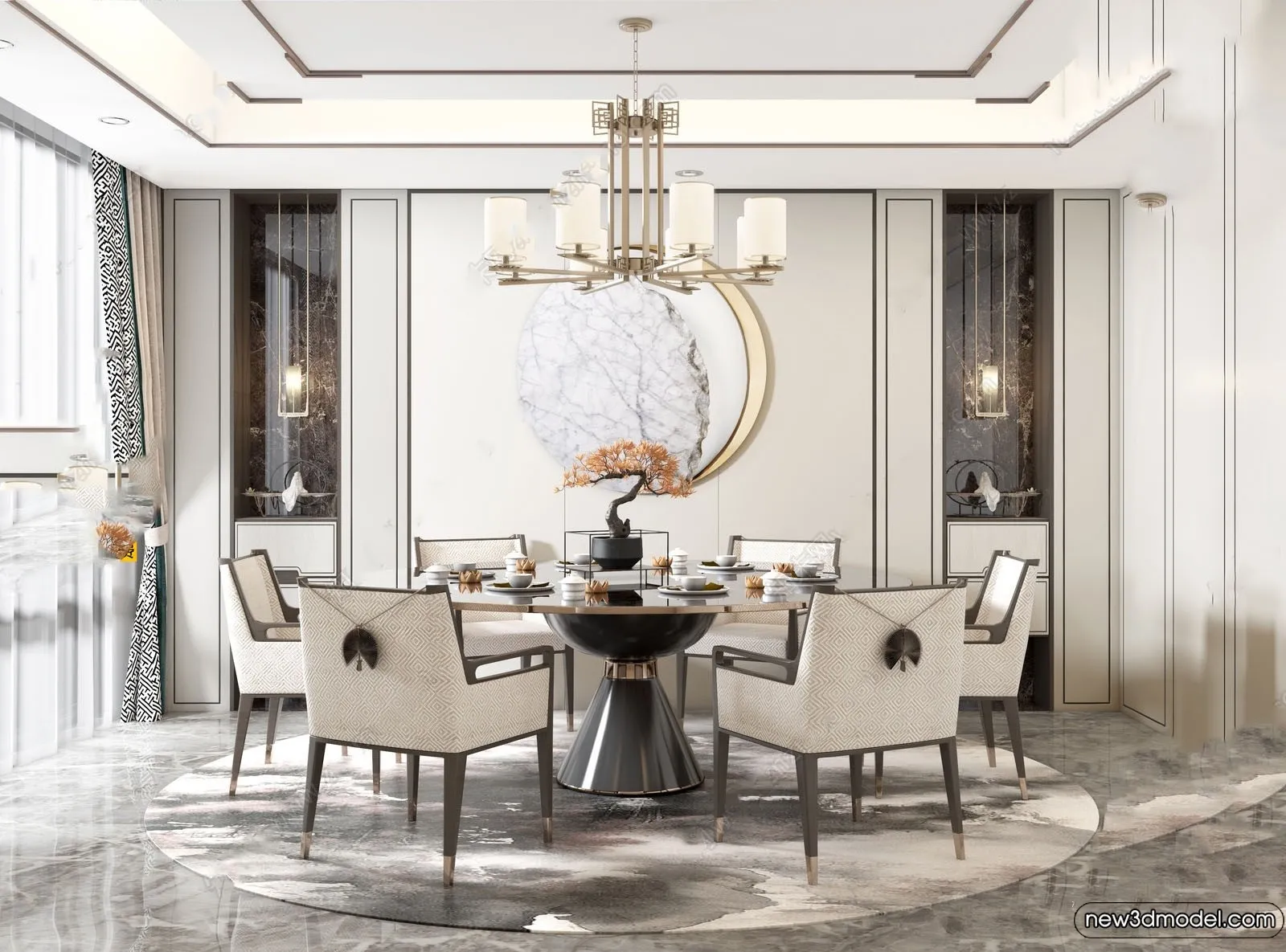 Dining Room - 3D Models - 3D Interior Scenes - 234