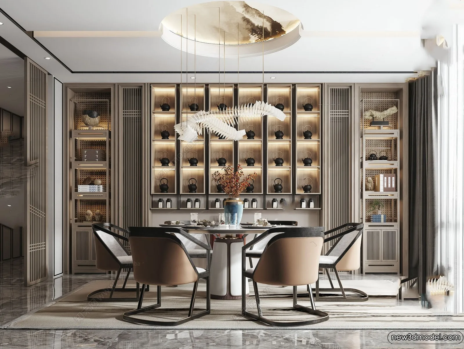 Dining Room - 3D Models - 3D Interior Scenes - 237