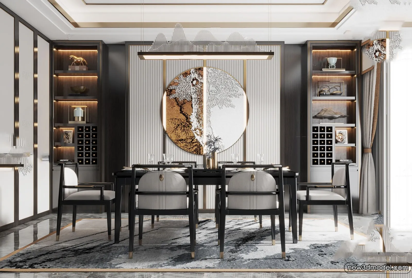 Dining Room - 3D Models - 3D Interior Scenes - 240