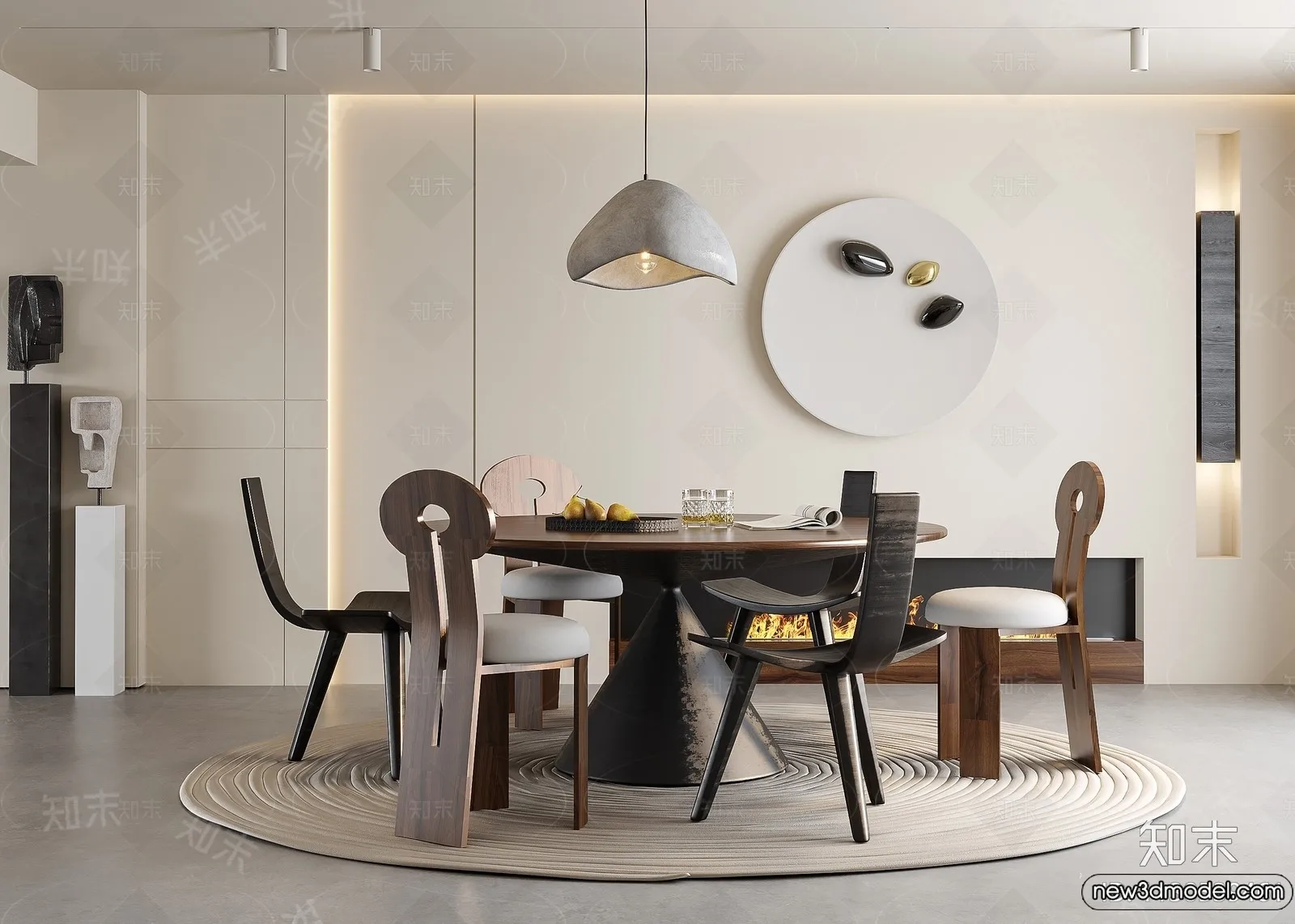 Dining Room - 3D Models - 3D Interior Scenes - 245