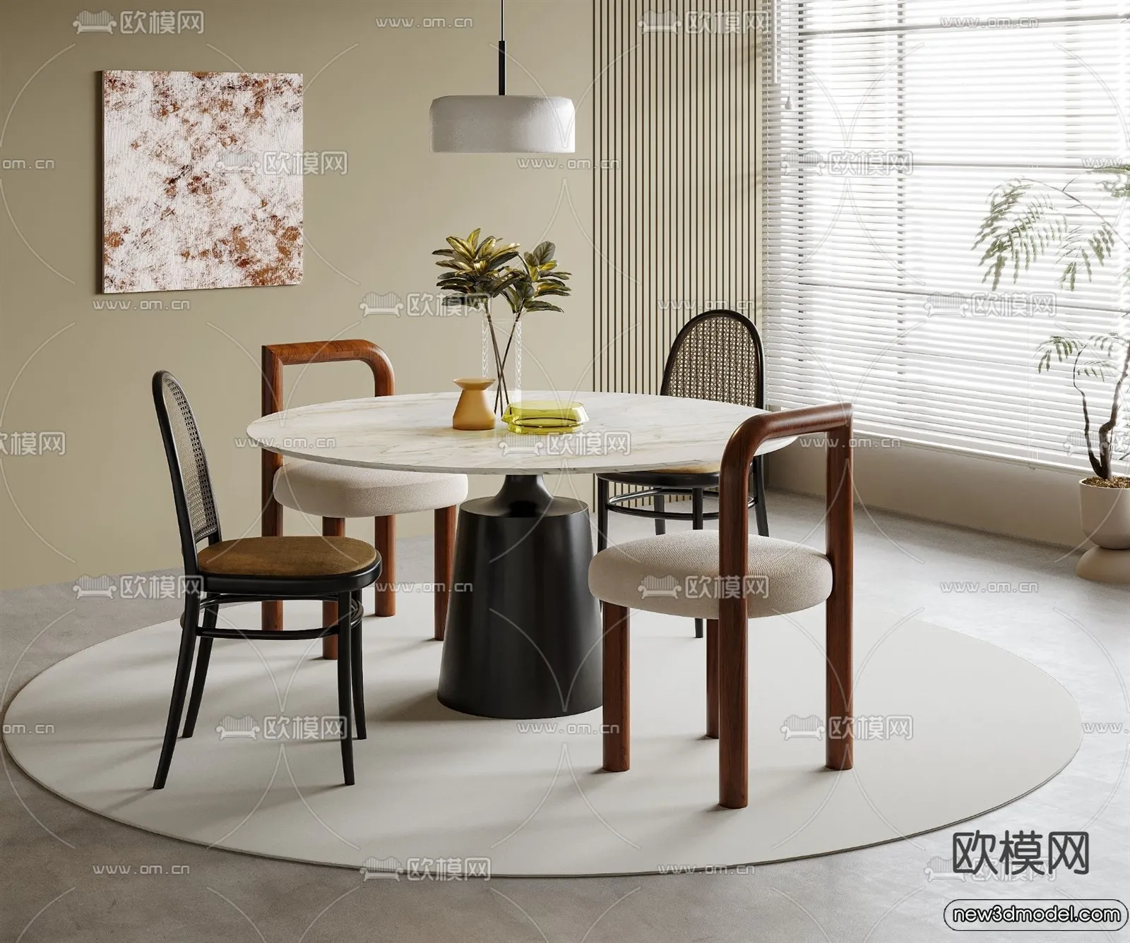 Dining Room - 3D Models - 3D Interior Scenes - 246