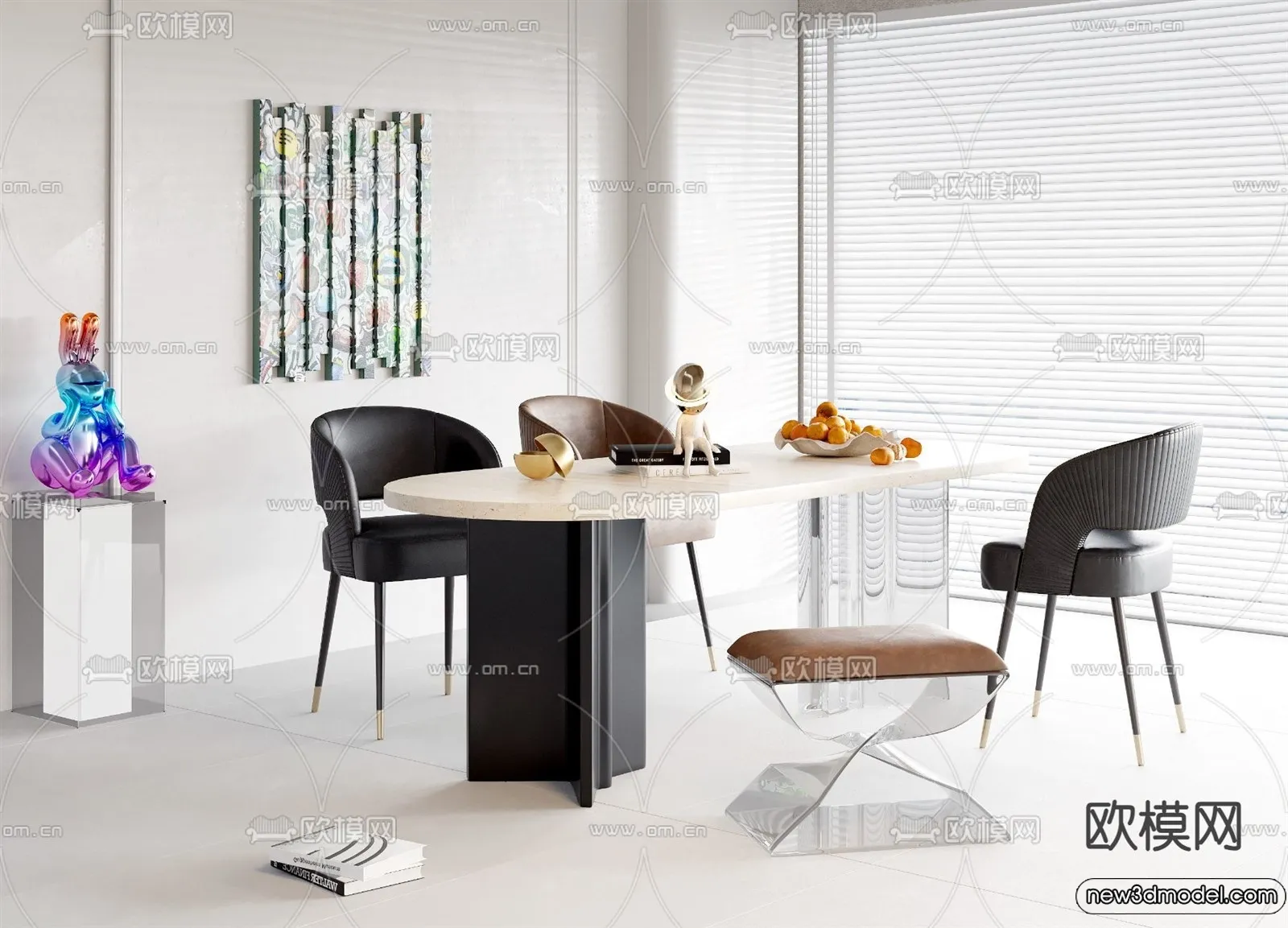 Dining Room - 3D Models - 3D Interior Scenes - 250