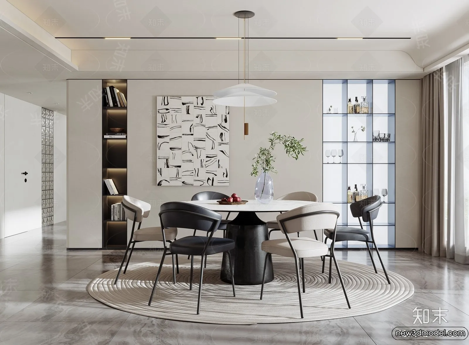 Dining Room - 3D Models - 3D Interior Scenes - 251