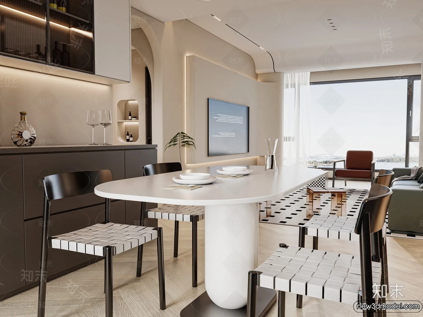Dining Room - 3D Models - 3D Interior Scenes - 252