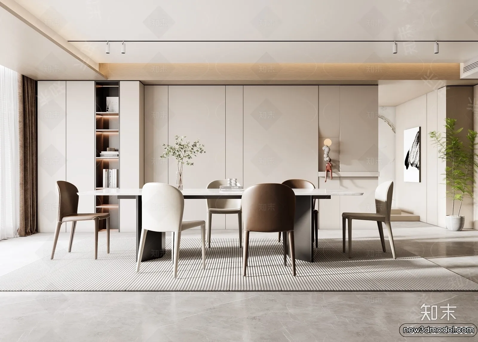 Dining Room - 3D Models - 3D Interior Scenes - 253