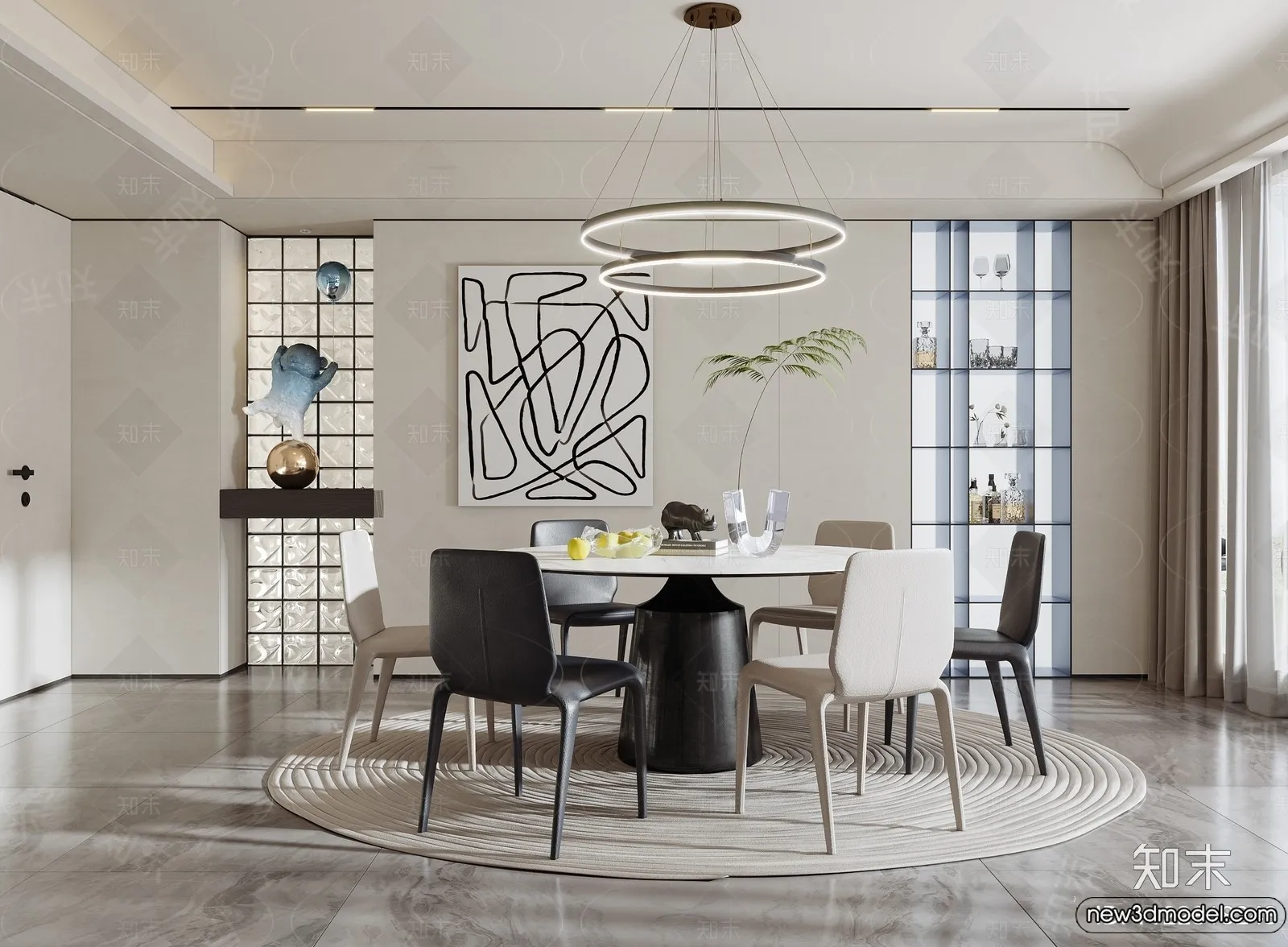 Dining Room - 3D Models - 3D Interior Scenes - 254