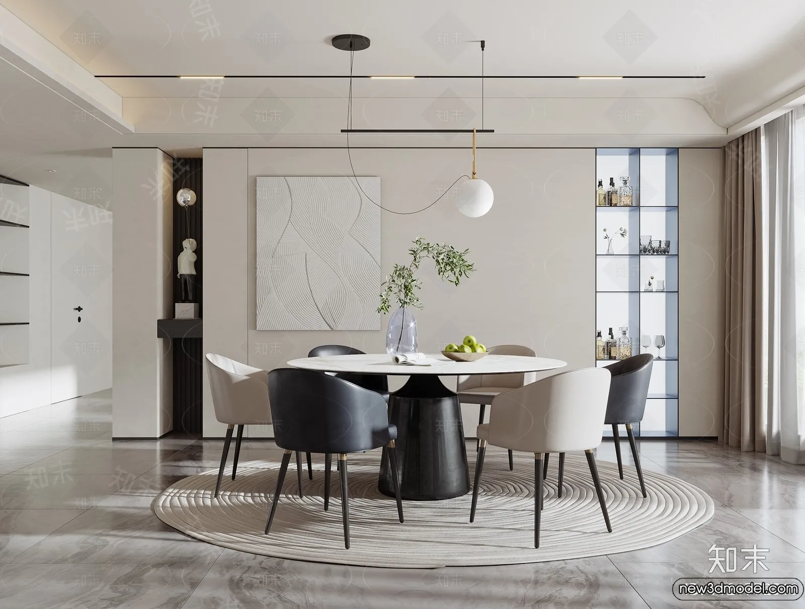 Dining Room - 3D Models - 3D Interior Scenes - 255