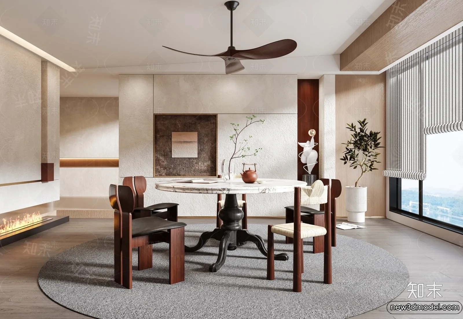 Dining Room - 3D Models - 3D Interior Scenes - 256