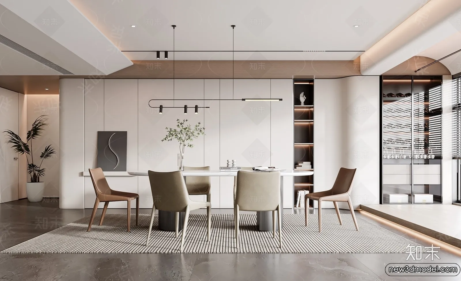 Dining Room - 3D Models - 3D Interior Scenes - 257