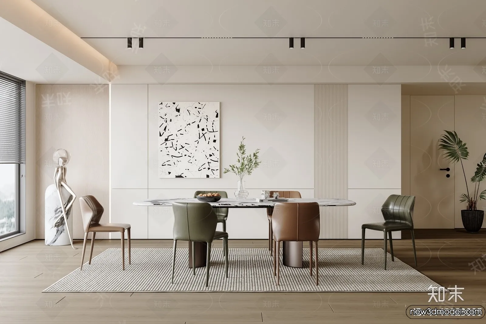 Dining Room - 3D Models - 3D Interior Scenes - 258