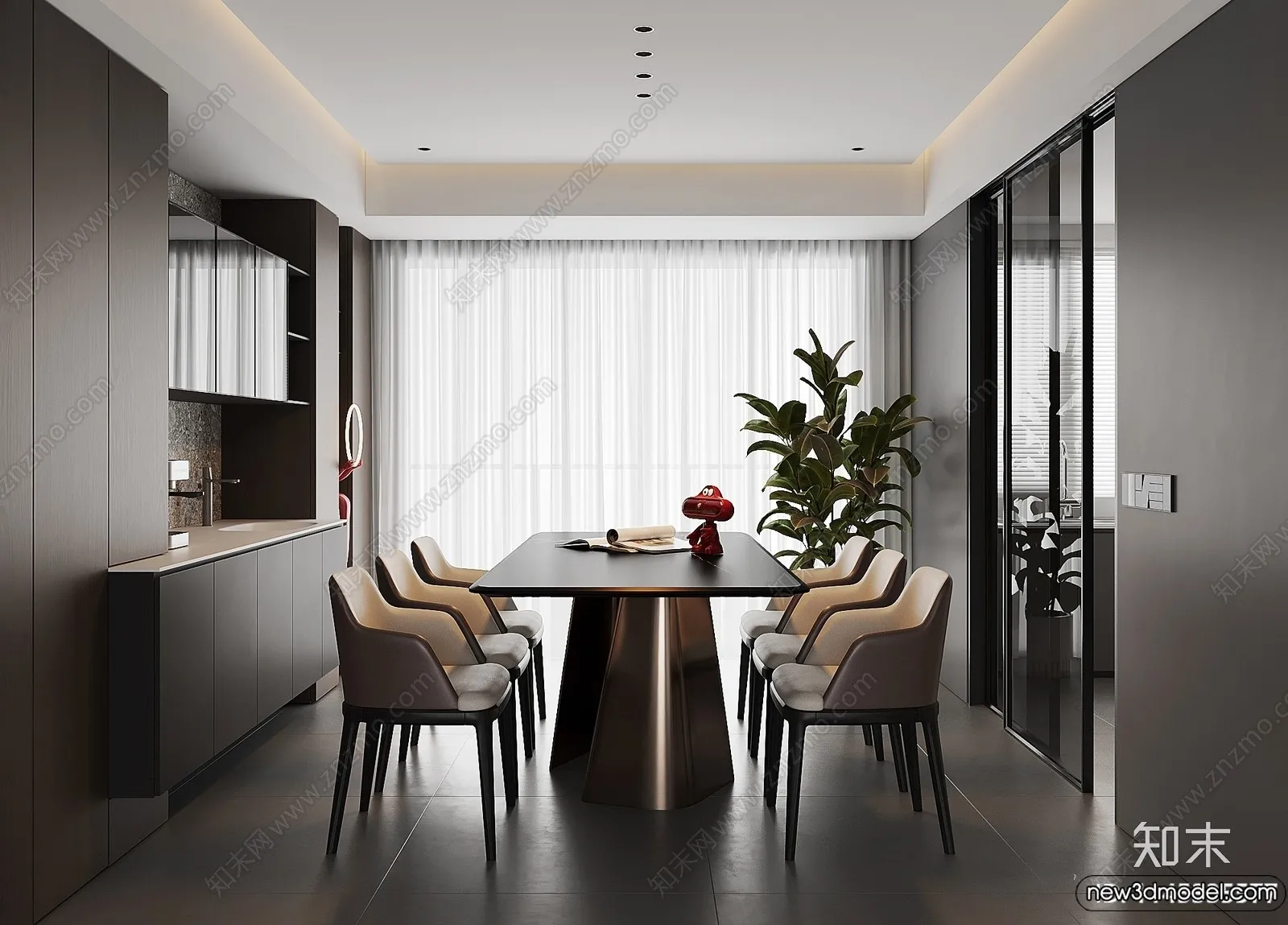 Dining Room - 3D Models - 3D Interior Scenes - 260