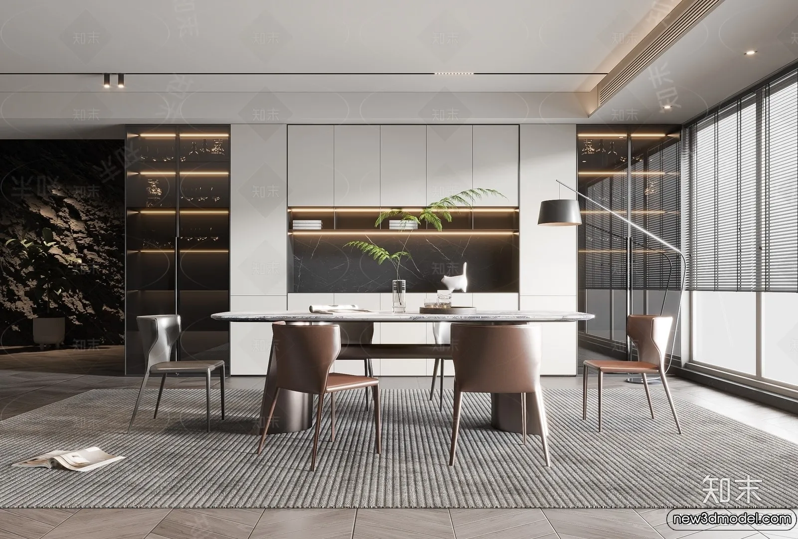 Dining Room - 3D Models - 3D Interior Scenes - 265