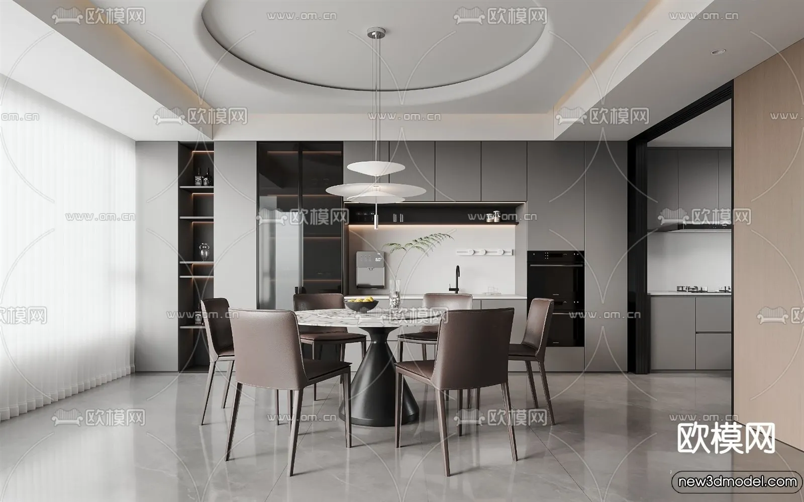 Dining Room - 3D Models - 3D Interior Scenes - 267