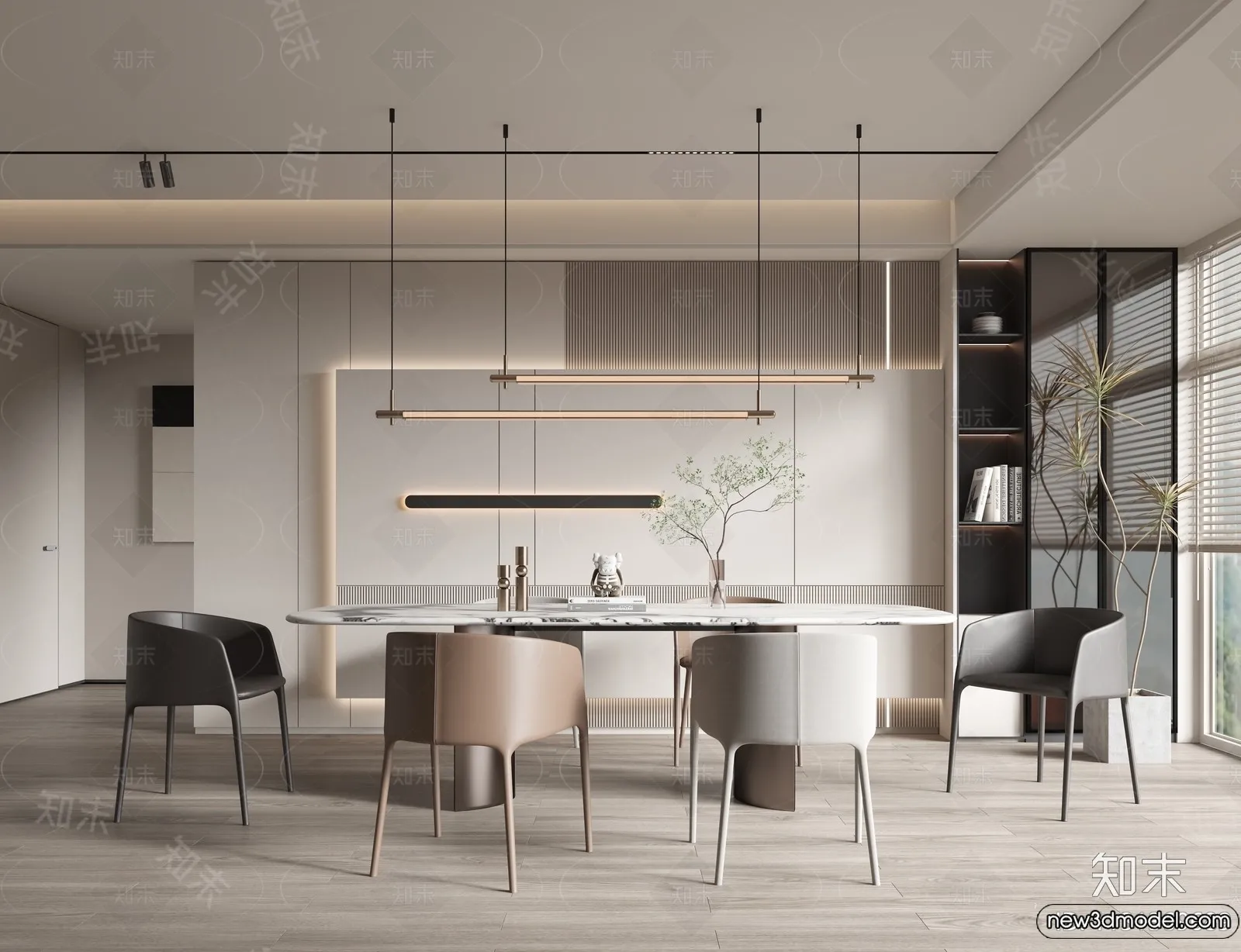 Dining Room - 3D Models - 3D Interior Scenes - 268