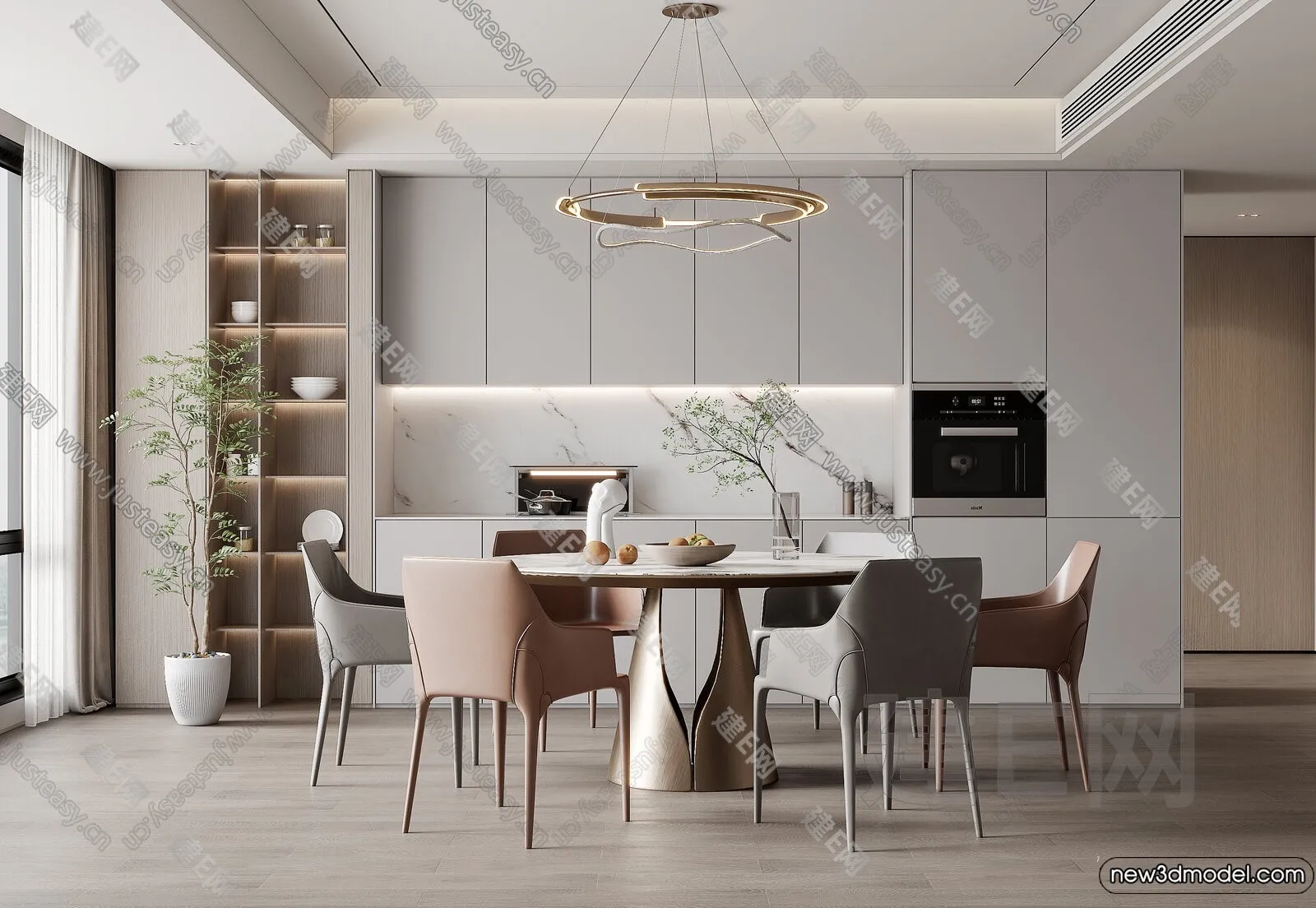 Dining Room - 3D Models - 3D Interior Scenes - 272