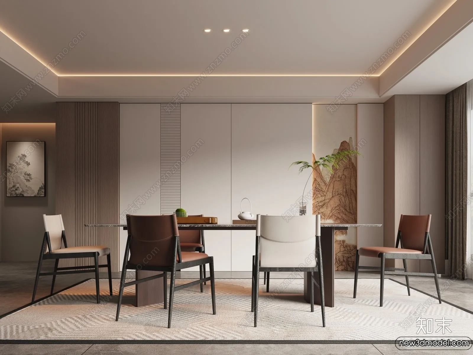 Dining Room - 3D Models - 3D Interior Scenes - 274