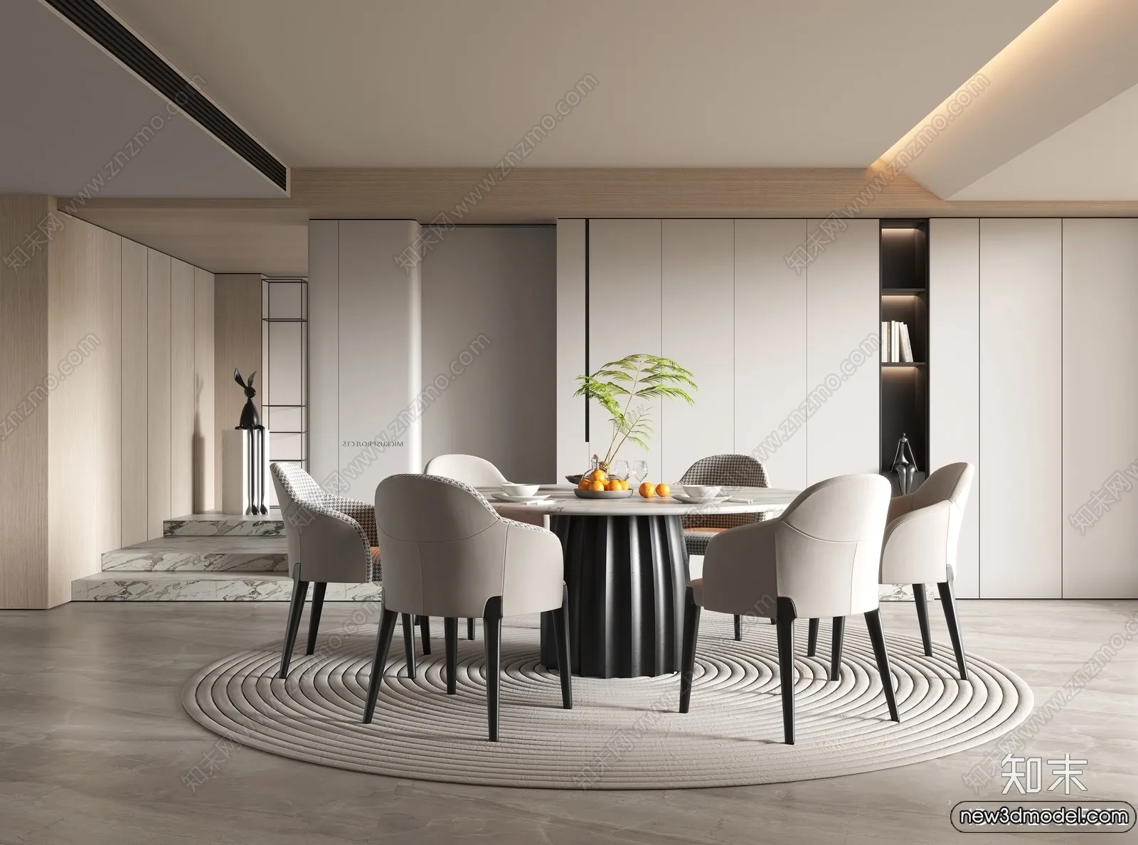 Dining Room - 3D Models - 3D Interior Scenes - 276