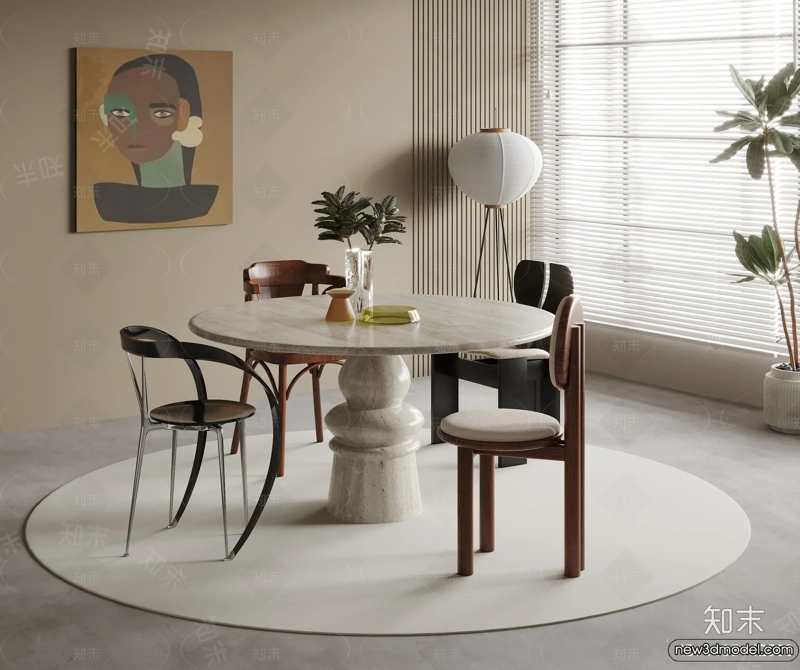 Dining Room - 3D Models - 3D Interior Scenes - 280