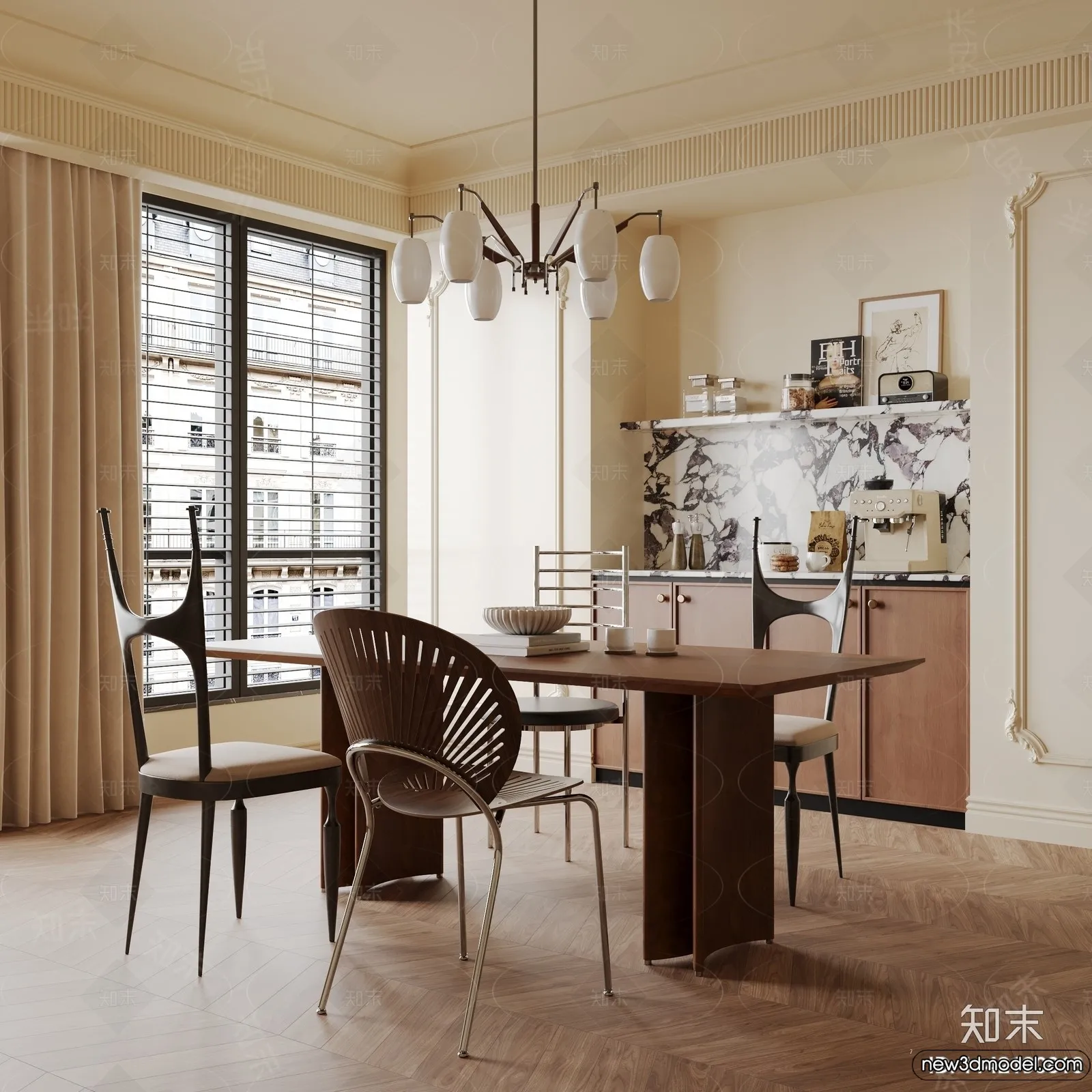 Dining Room - 3D Models - 3D Interior Scenes - 282