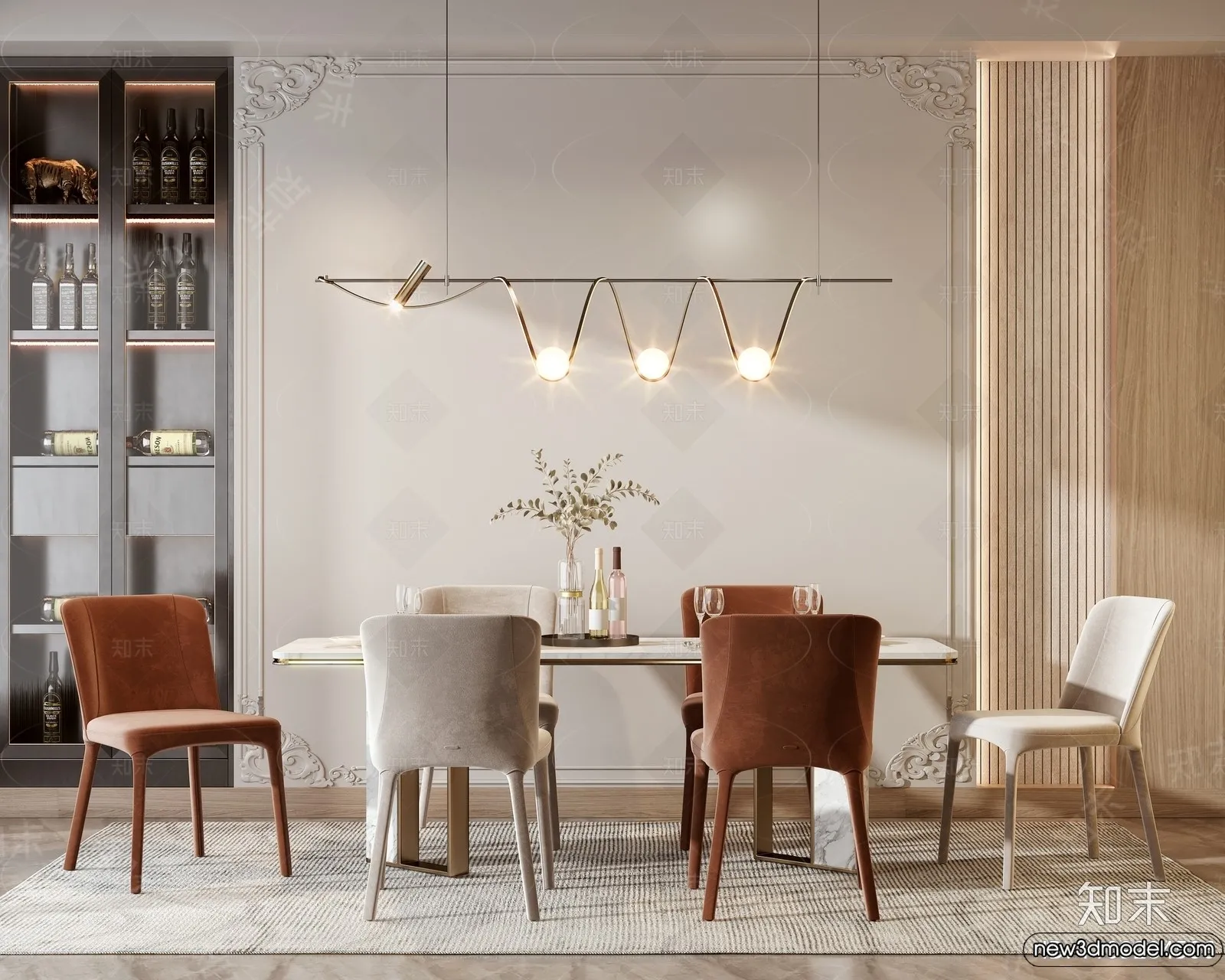 Dining Room - 3D Models - 3D Interior Scenes - 290