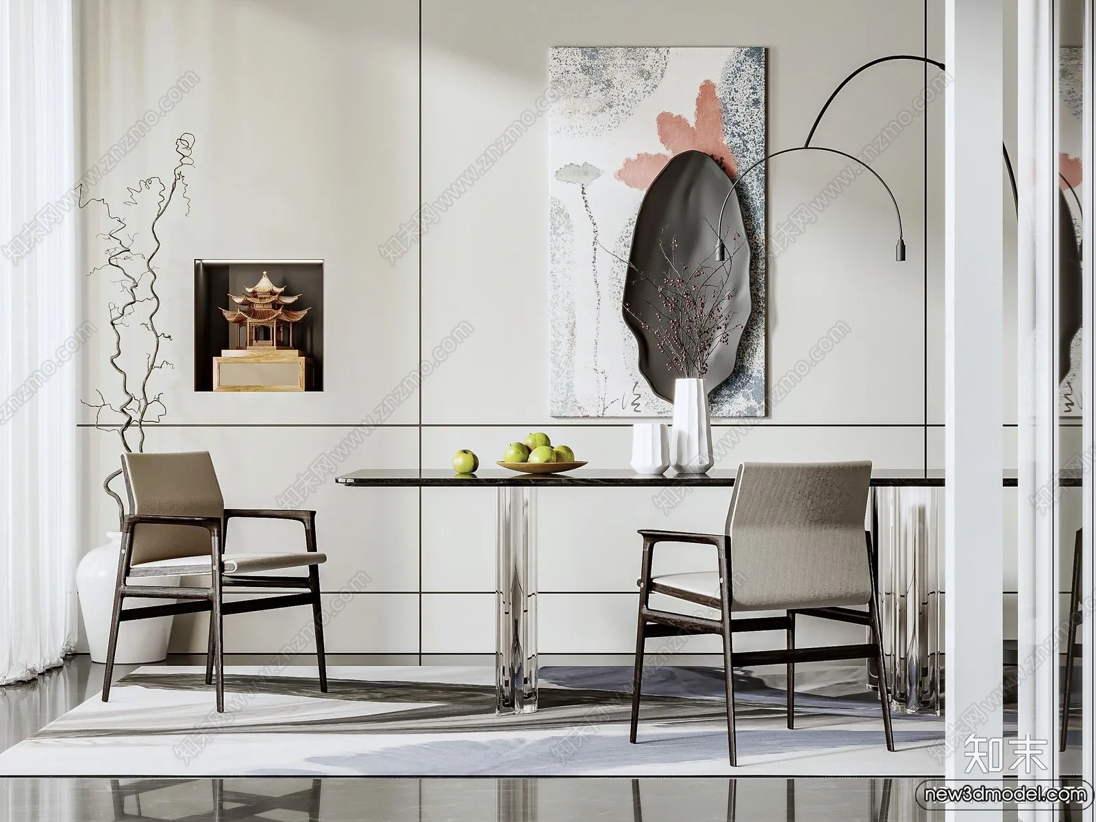 Dining Room - 3D Models - 3D Interior Scenes - 296