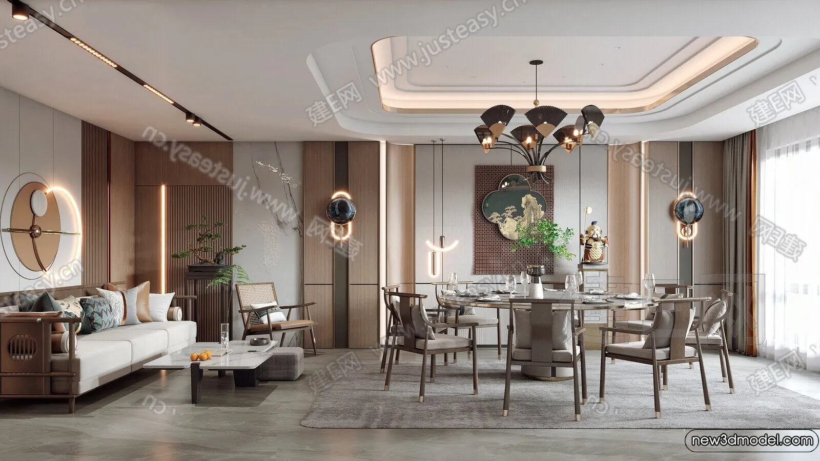 Dining Room - 3D Models - 3D Interior Scenes - 298