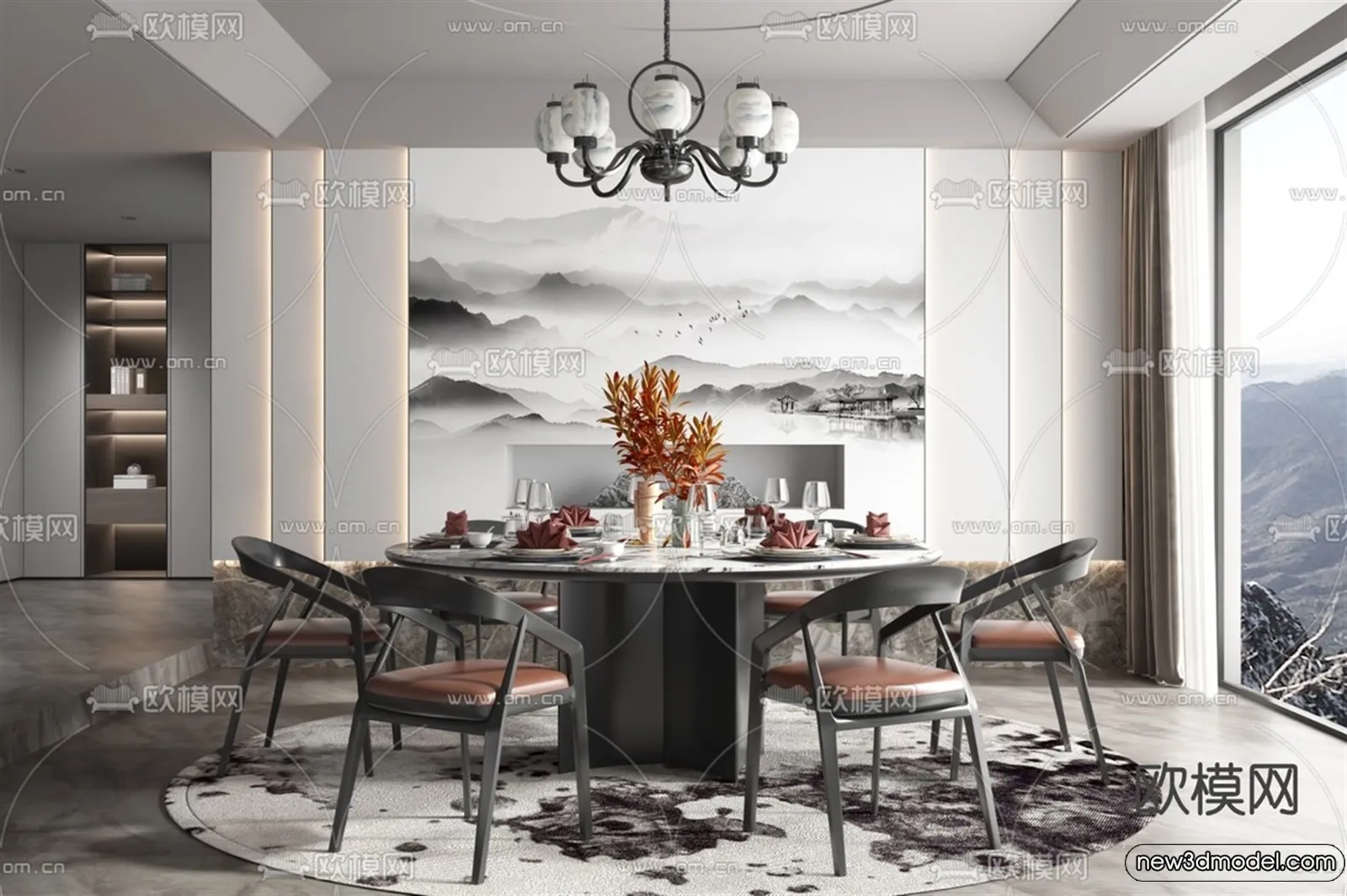 Dining Room - 3D Models - 3D Interior Scenes - 300