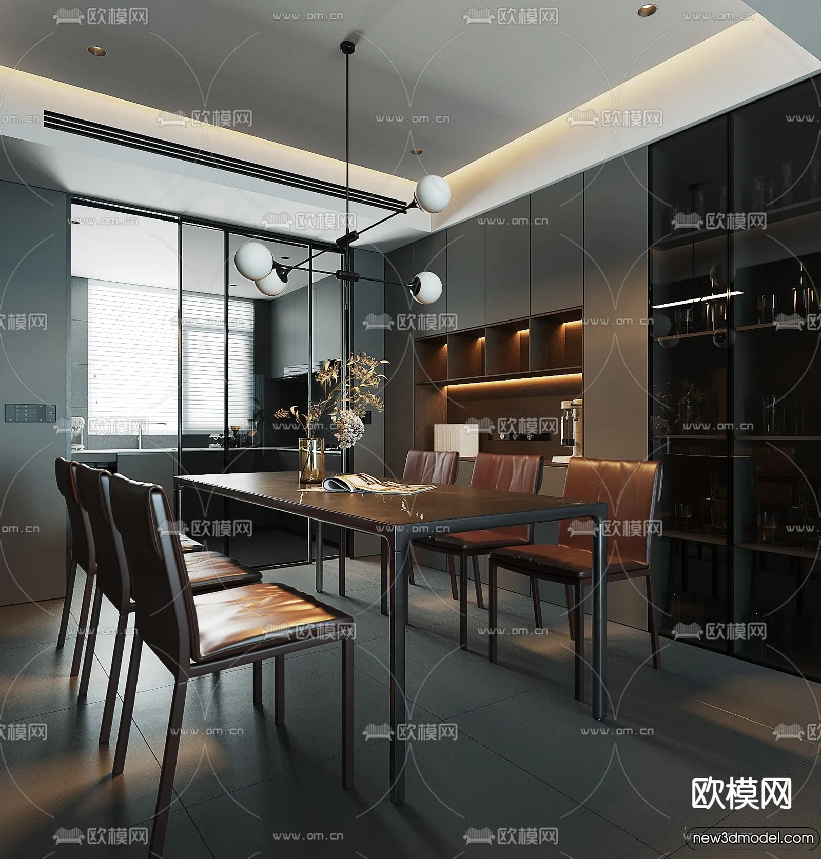 Dining Room - 3D Models - 3D Interior Scenes - 304