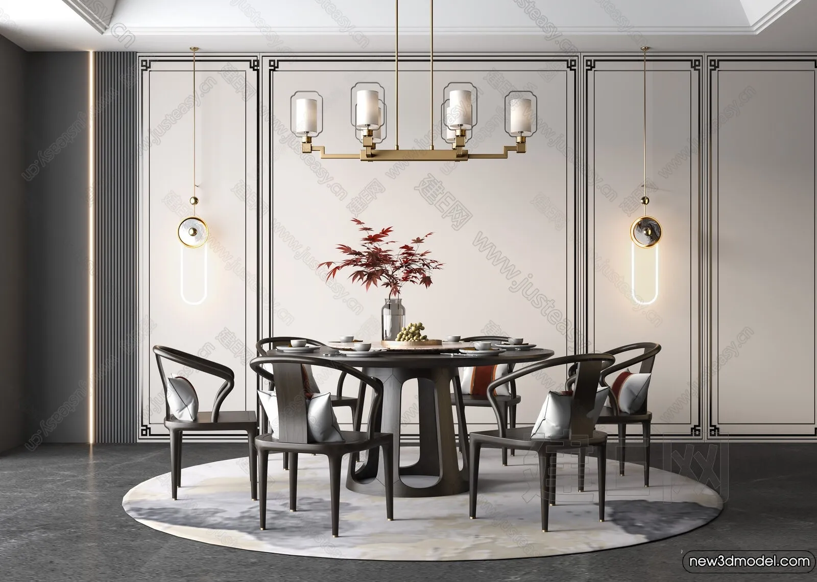 Dining Room - 3D Models - 3D Interior Scenes - 305