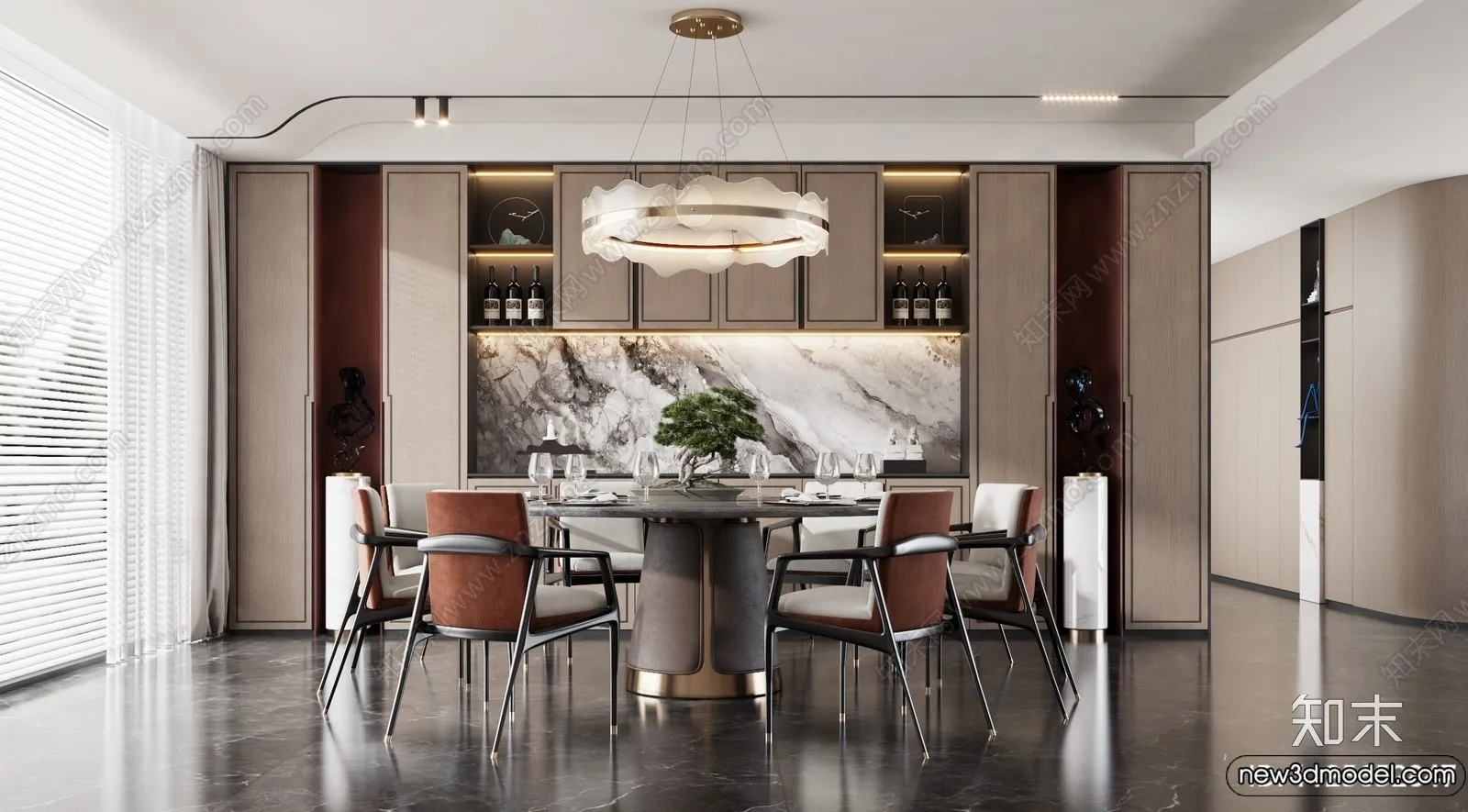 Dining Room - 3D Models - 3D Interior Scenes - 307