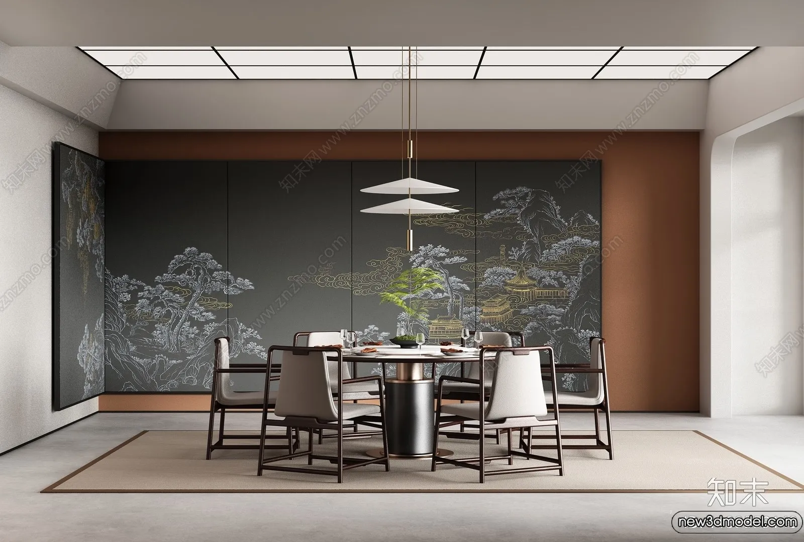 Dining Room - 3D Models - 3D Interior Scenes - 312