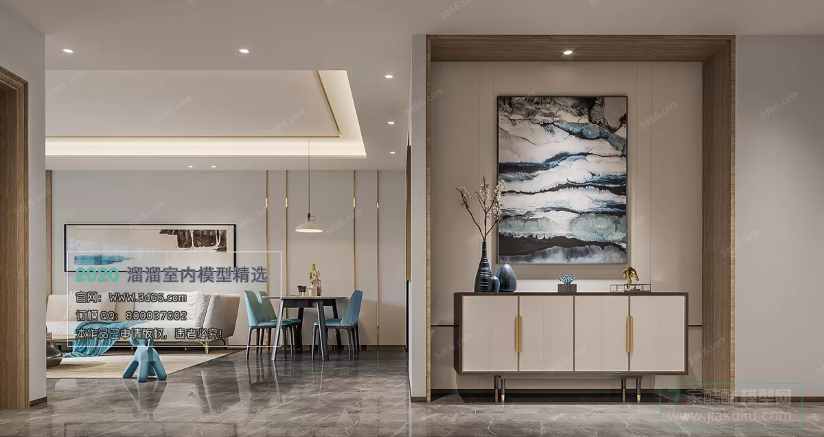 DINING ROOM - CHINESE STYLE - 3D MODELS