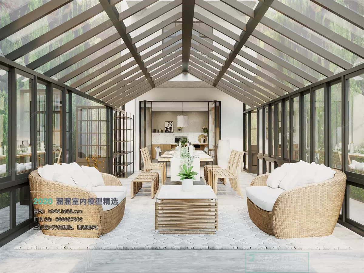 DINING ROOM - EUROPEAN STYLE - 3D MODELS